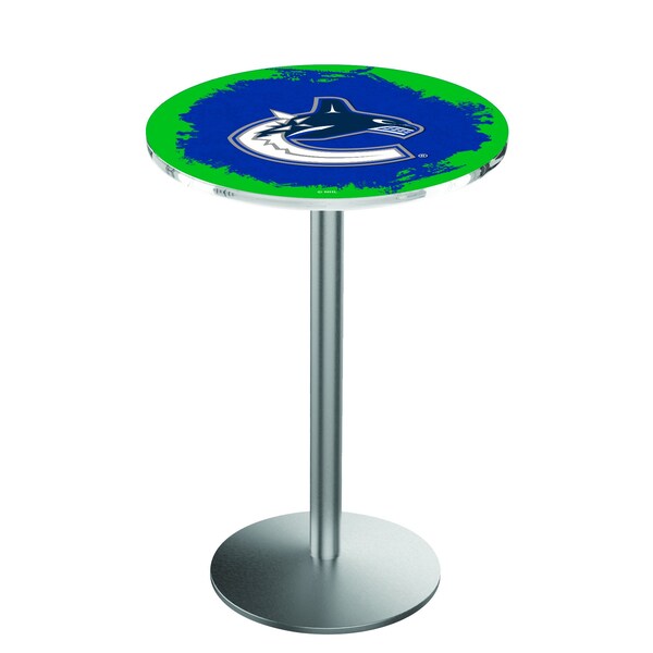 42" Stainless Steel Vancouver Canucks Pub Table